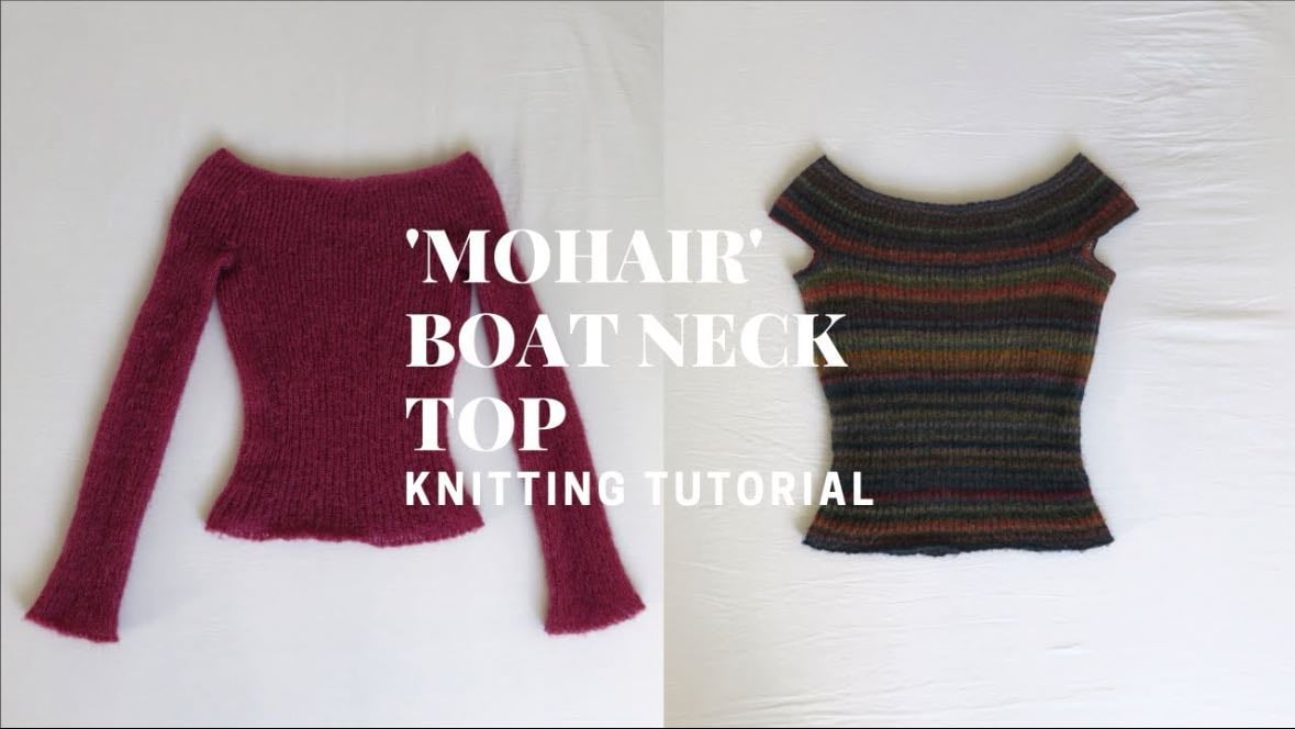 Moahir boat neck crochet