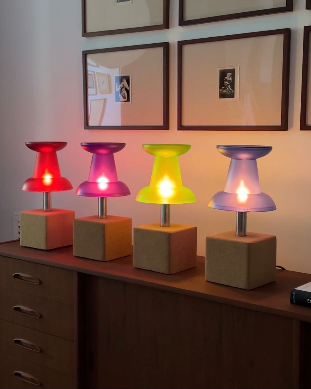 Pushpin lamp visual gram