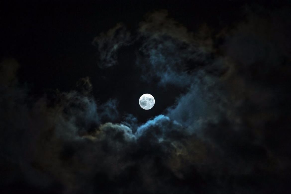 a full moon - moon shapes like half of my personality