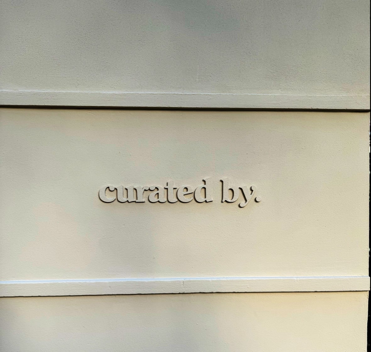 curated by.