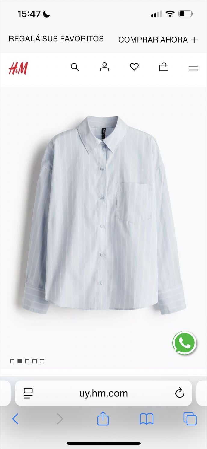 CAMISA OVERSIZED DE ALGODÓN - H&M