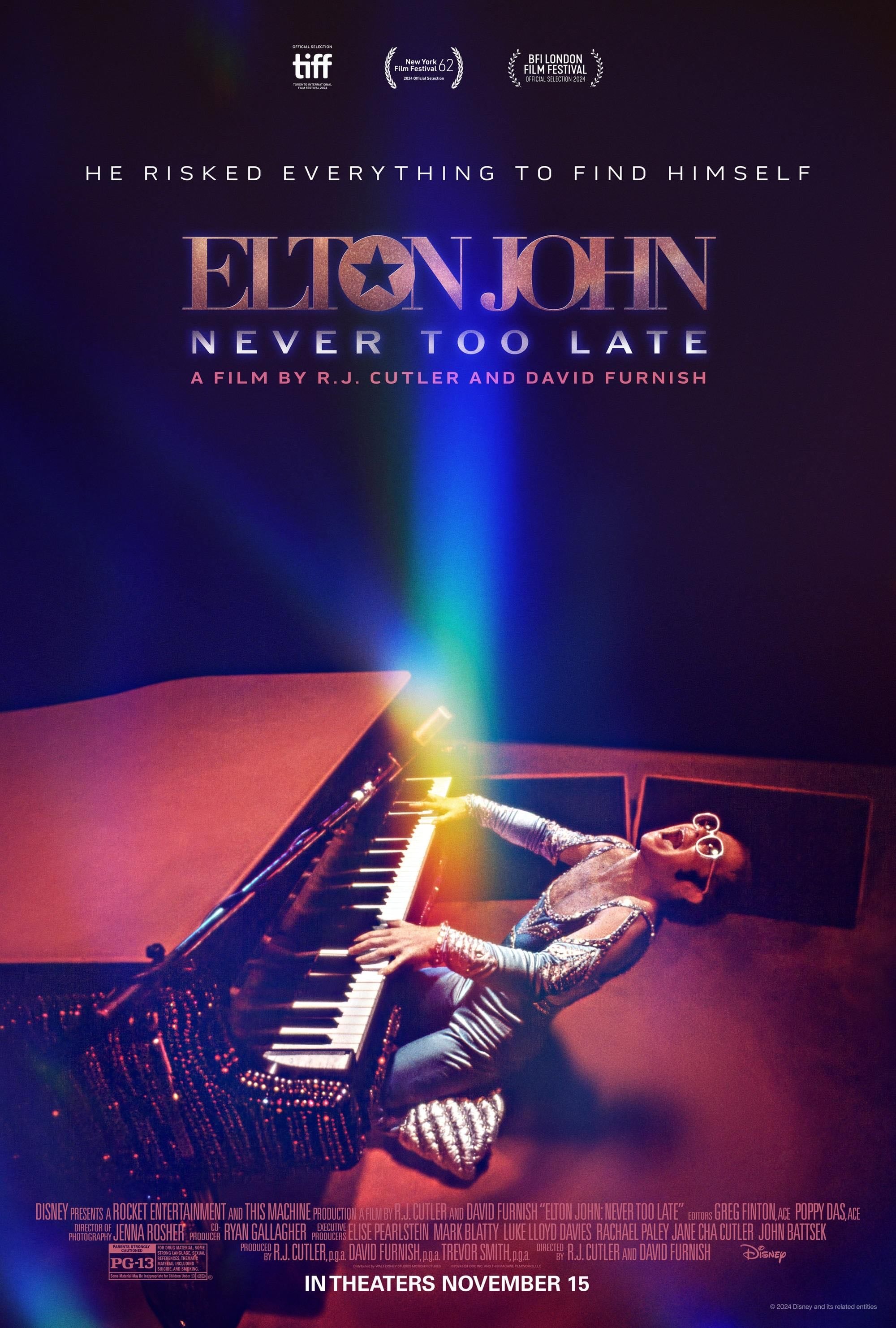 Elton John: Never Too Late - R. J. Cutler · 2024