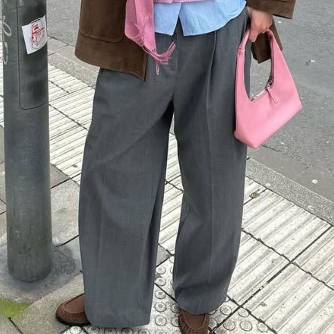 pantalón sastre gris