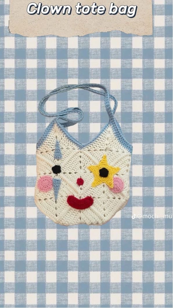 clown tote bag