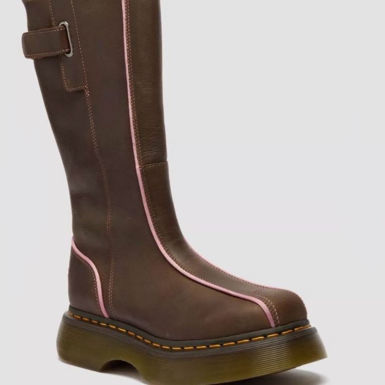 buzz hi tall wyoming leather boots - doc martens | dark brown — wyoming!