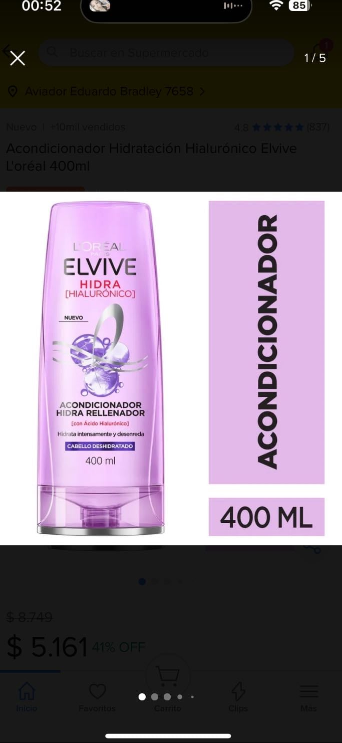Acondicionador Hidra Hialurónico - Elvive