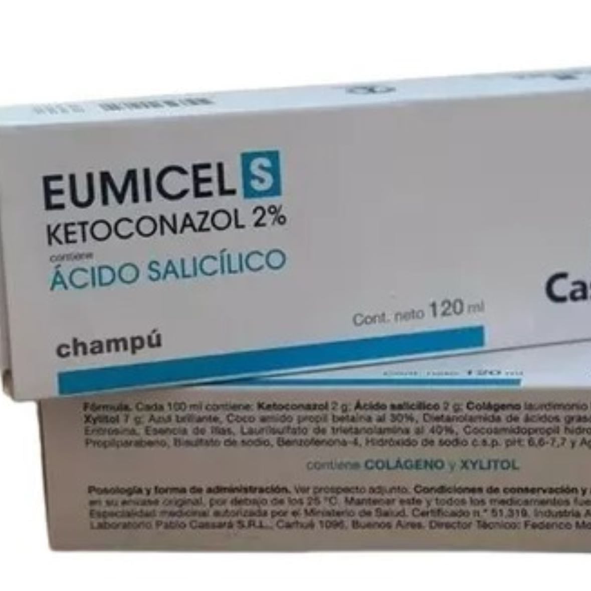 Shampoo Eumicel (ketoconazol + ác. salicílico) - Eumicel