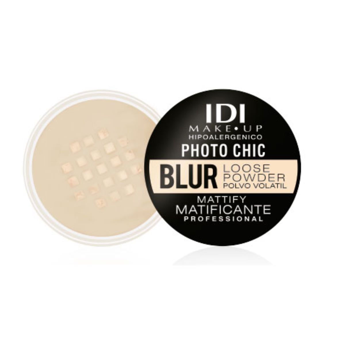 Loose powder blur effect - IDI Makeup