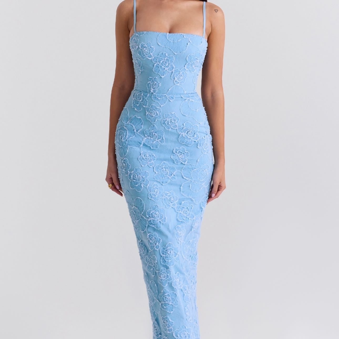 house of cb eva dress - light blue