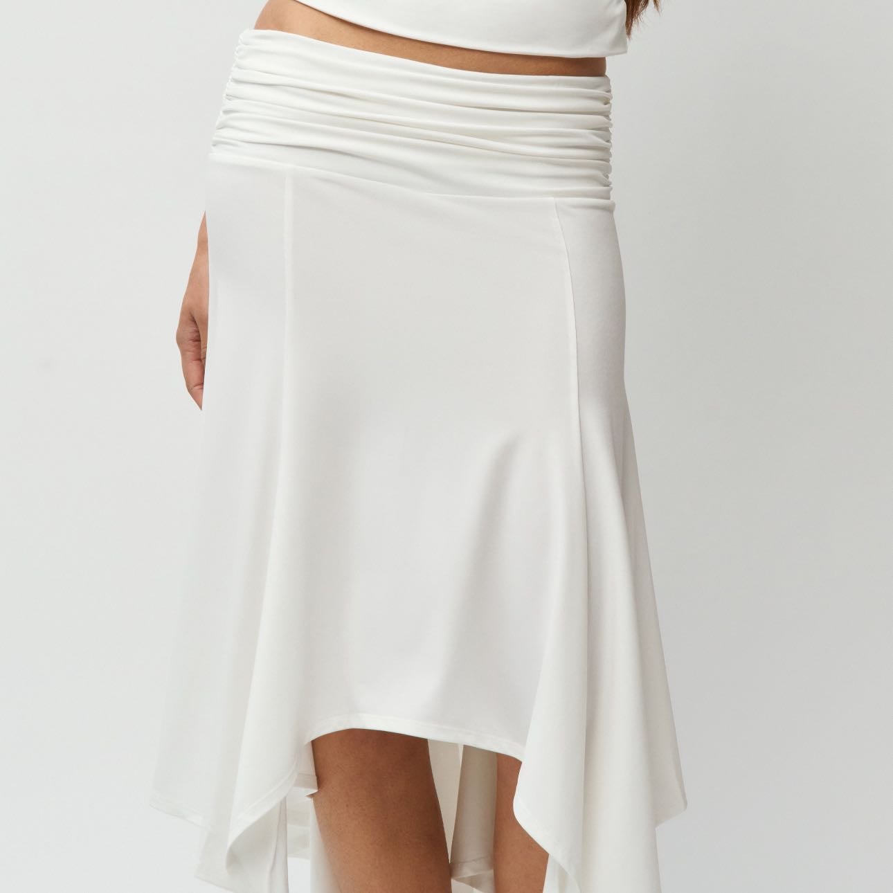 guizio soffiano skirt - white