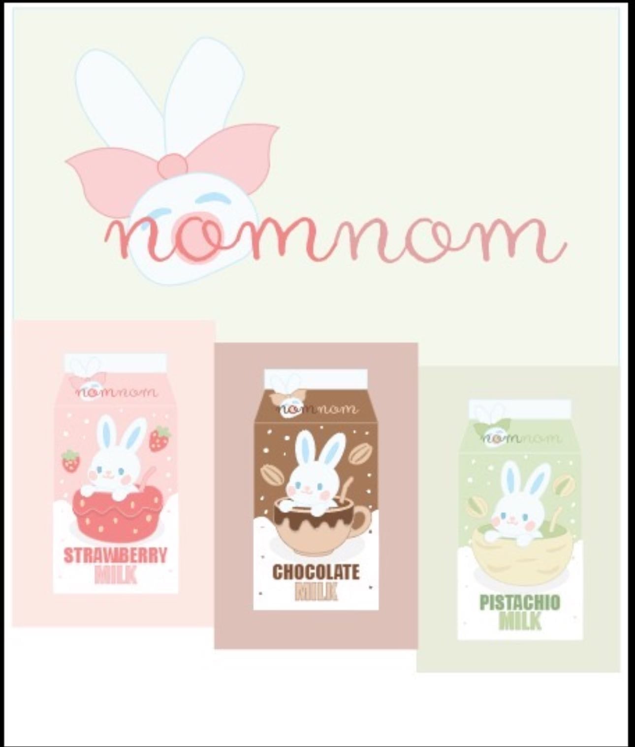nomnom milk - Adobe illustrator
