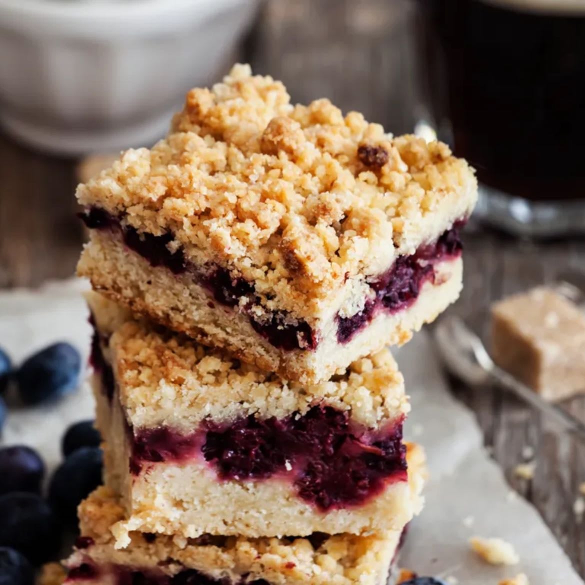 Crumble aux myrtilles