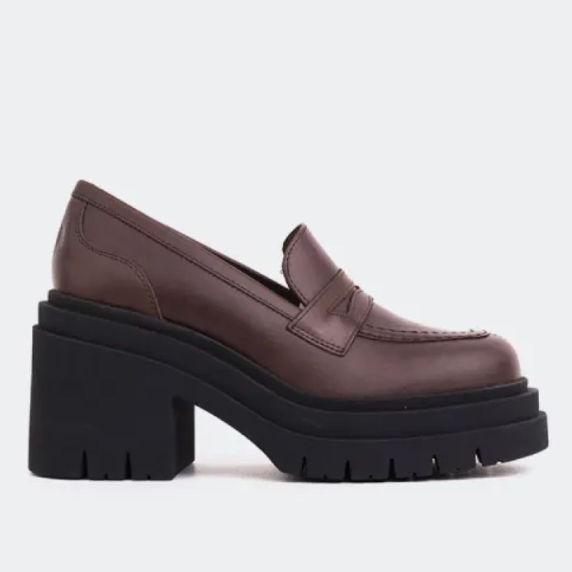 π chip brown leather - lβintervalle
