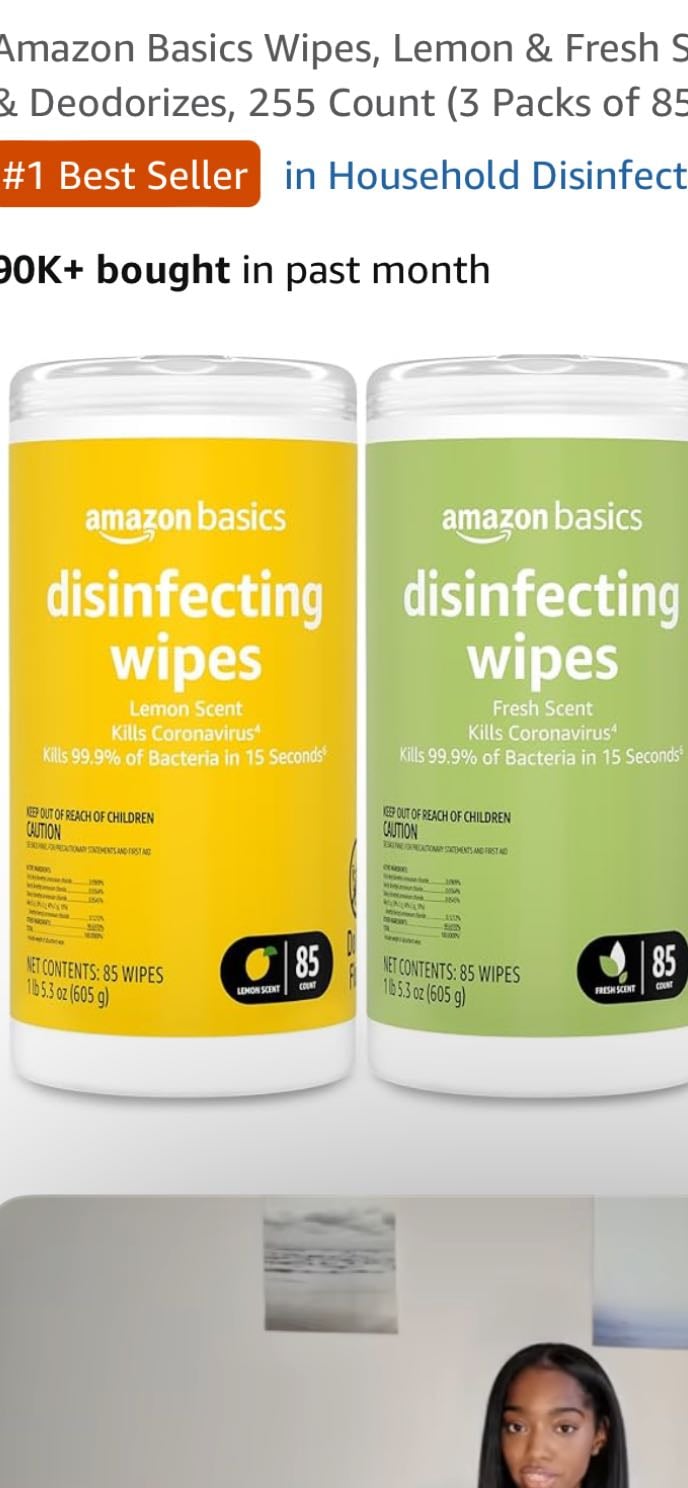 disinfecting wipes