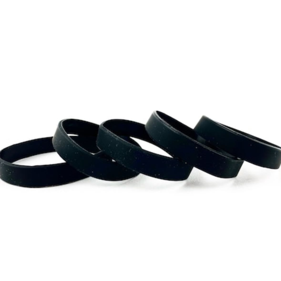 Pulsera lisa negra