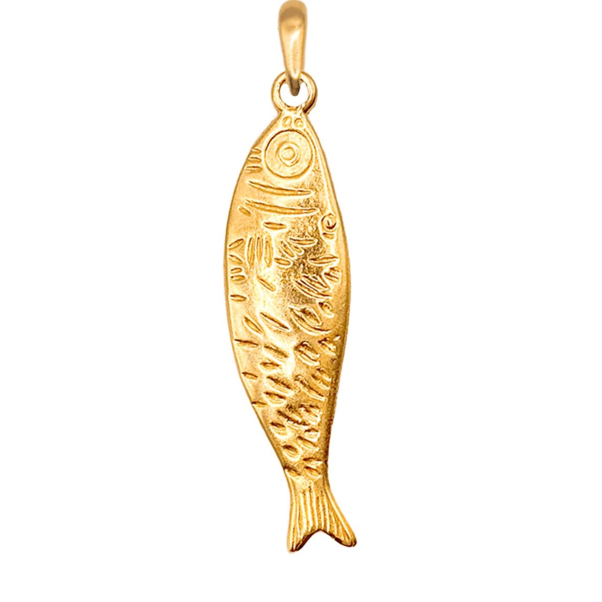 Alaha - Sardina Gold Charm - With the Cadena Roma in 55