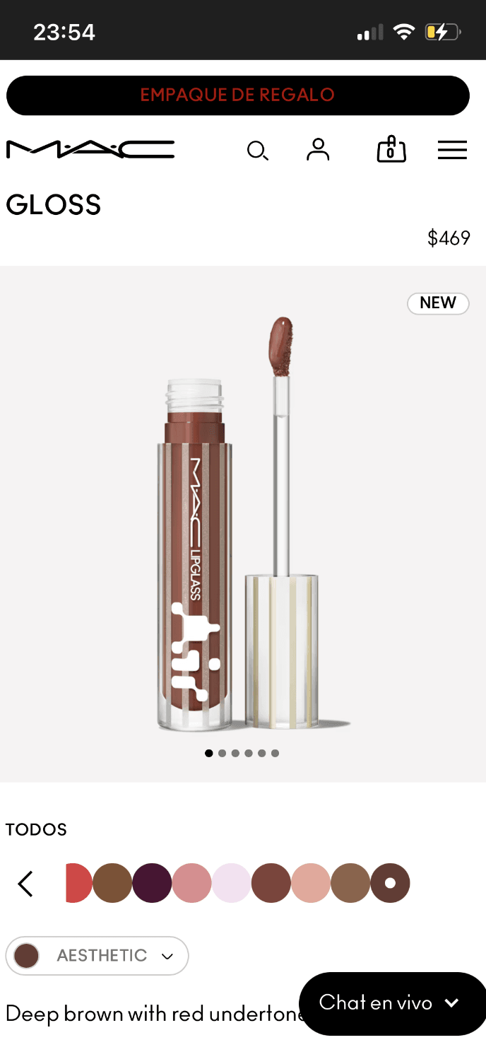 MAC Lipglass air - Aesthetic