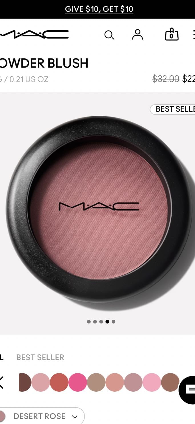 Mac (powder blush) - Desert Rose