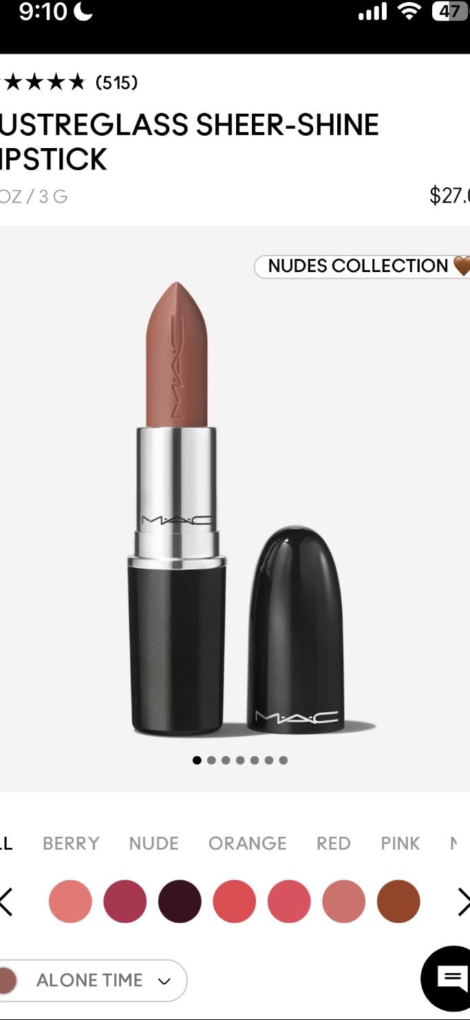 Mac (lustreglass sheer shine) - Alone Time 569