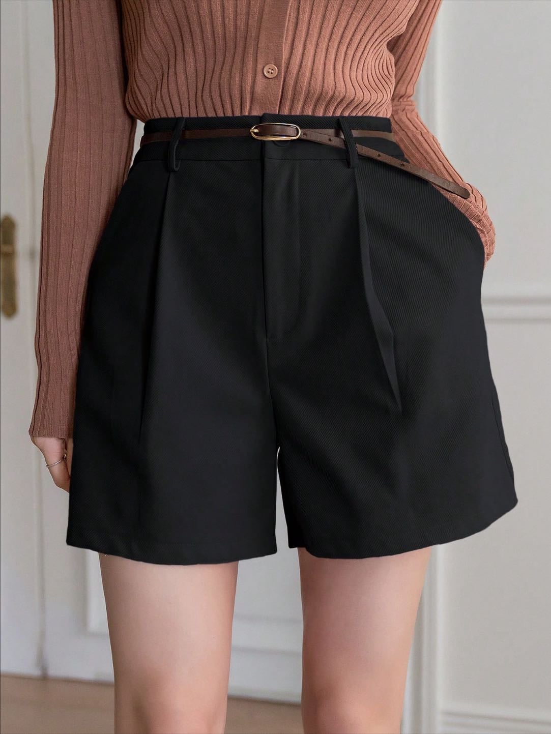 tailoring black shorts