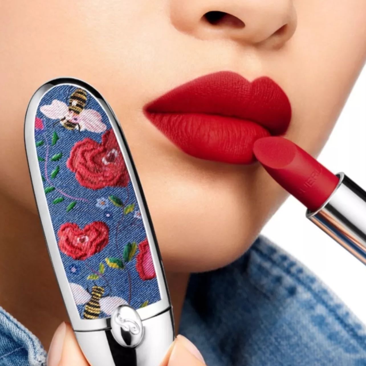 Guerlain Lipstick case - Vintage, can personalize with name engraving!