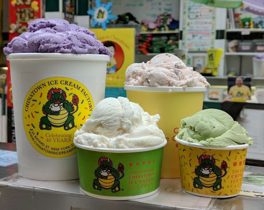 The Original Chinatown Ice Cream Factory - Lychee sorbet was 10/10! Unique asian flavors