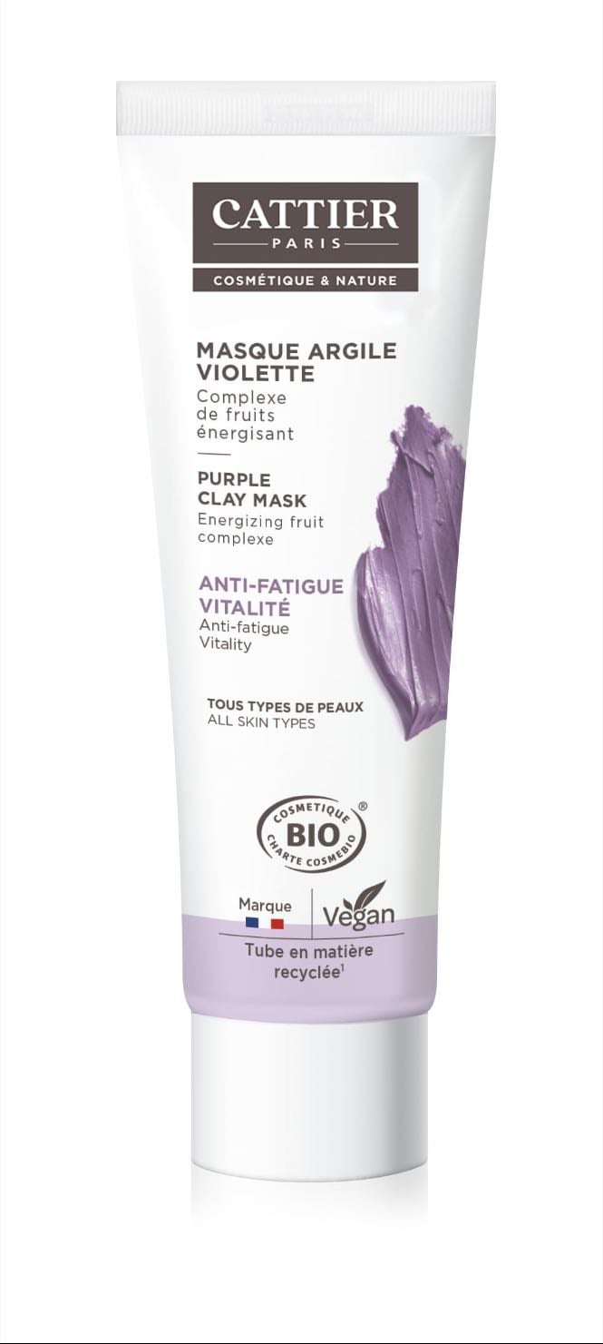 Masque argile violette Cattier - Neuf