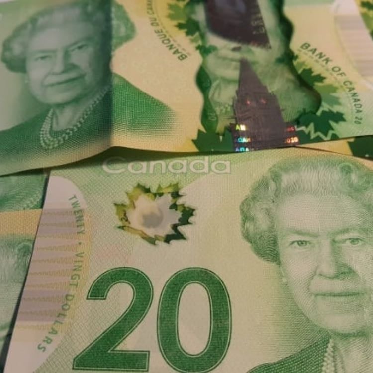 Cash - Canadian money