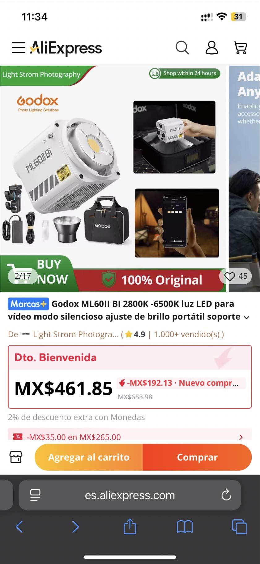 Godox luz