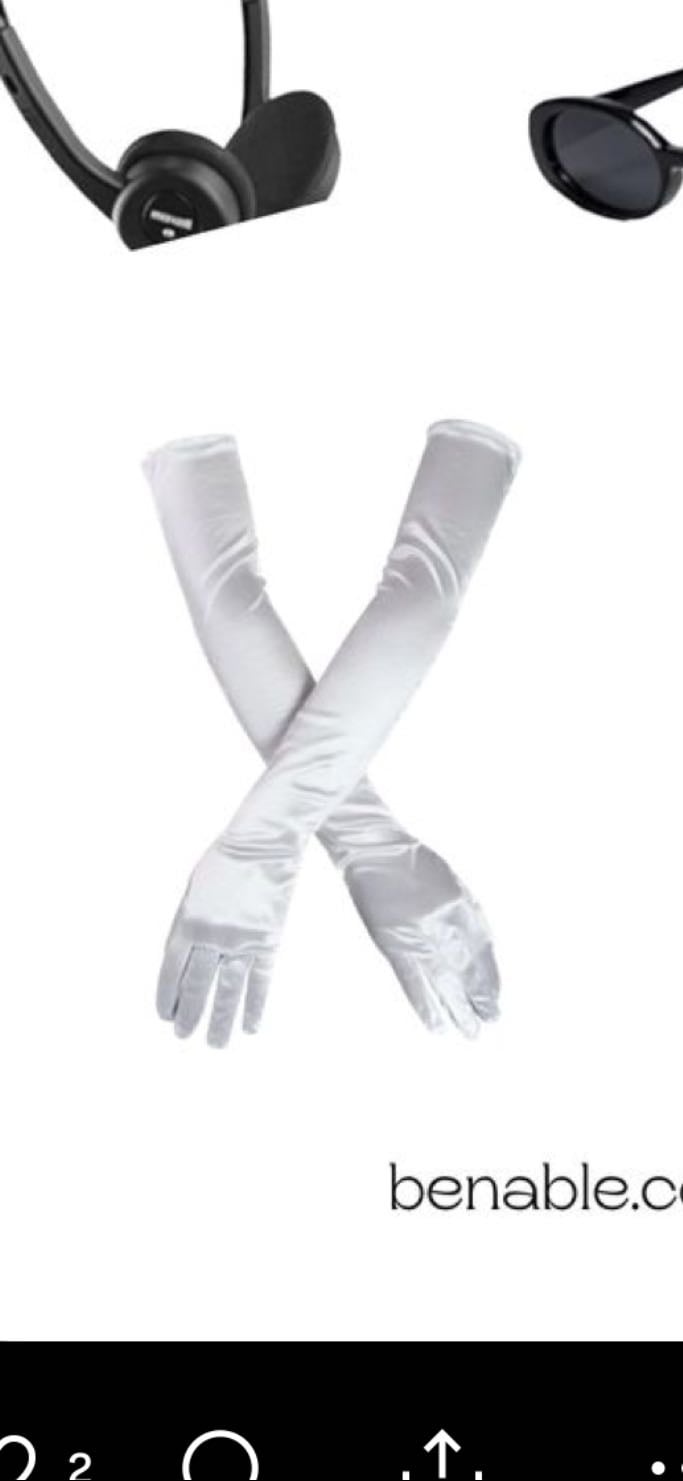 guantes blancos