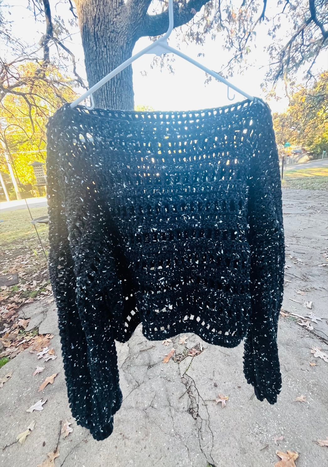 Crochet sweater