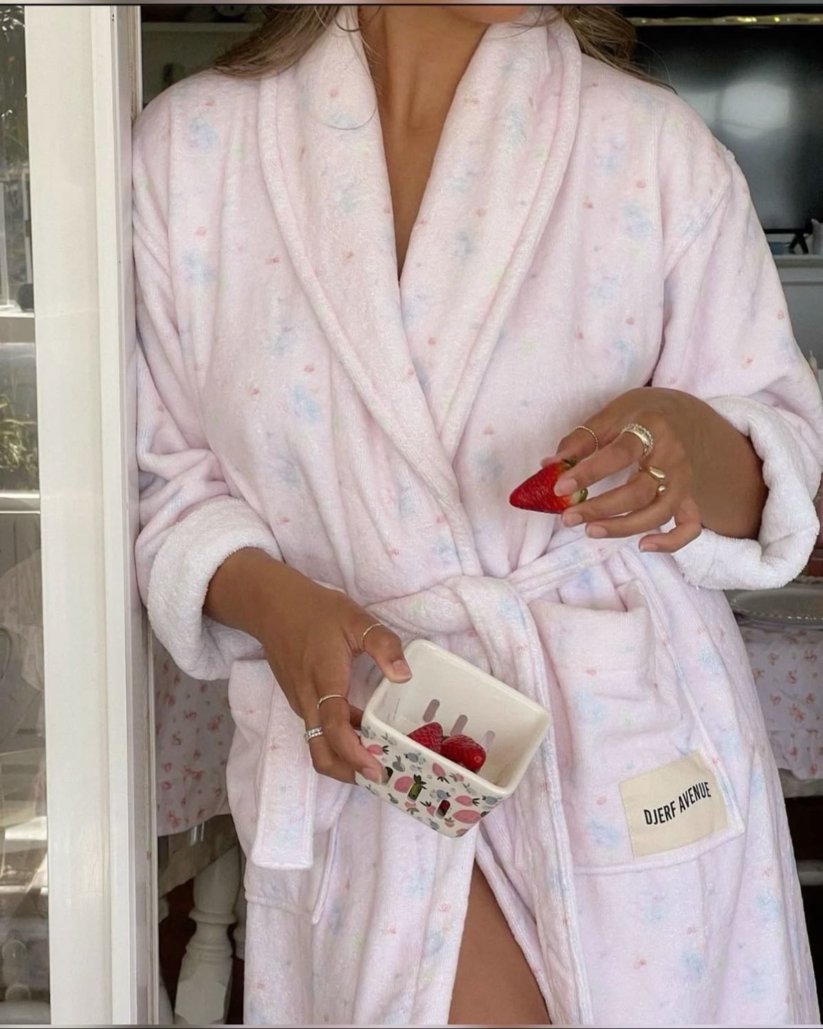 pink djerf avenue robe