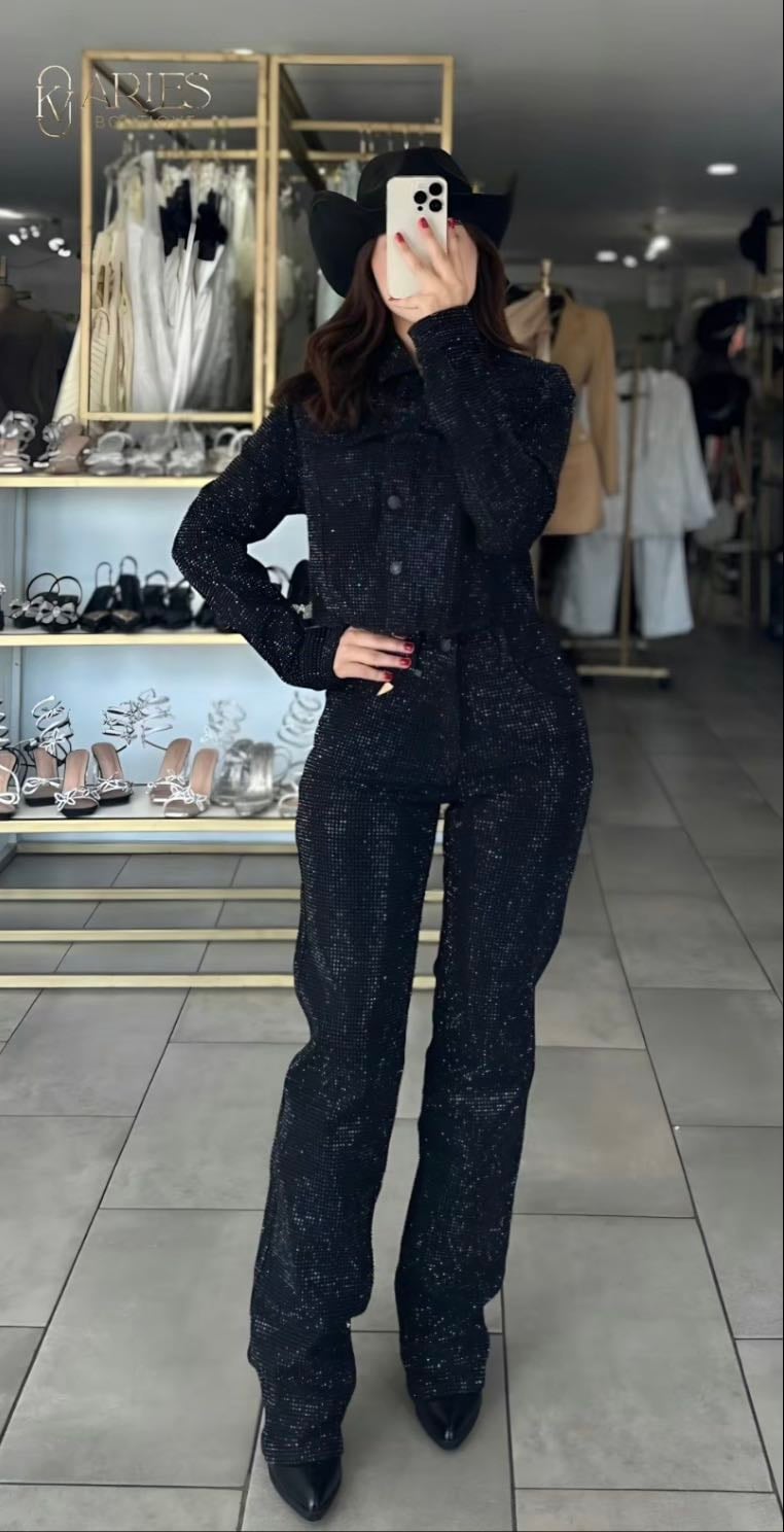 Set de brillos negro