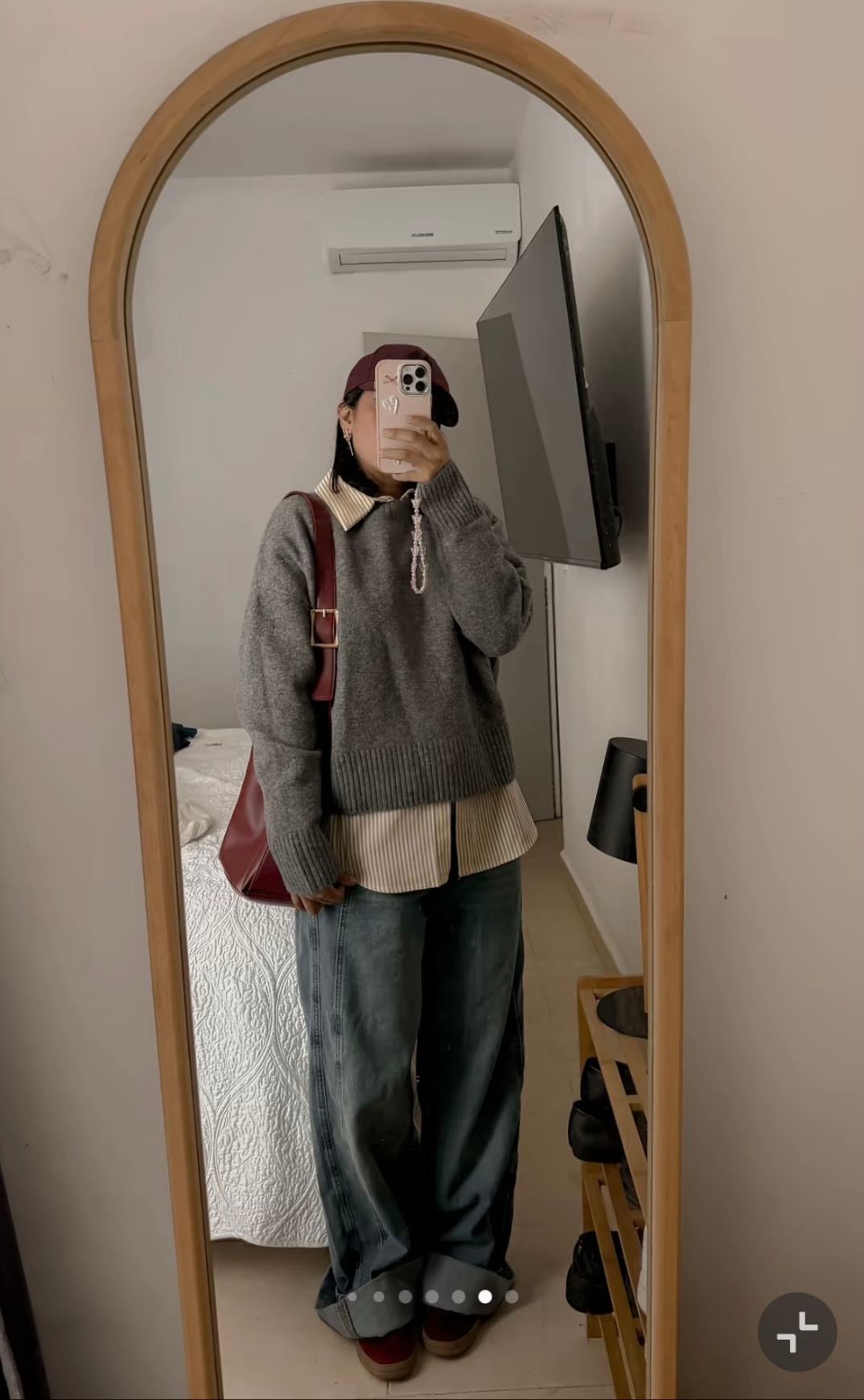 Mezclilla, suéter, camisa