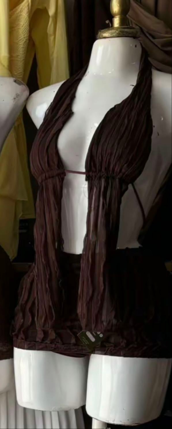 Conjunto café para playa