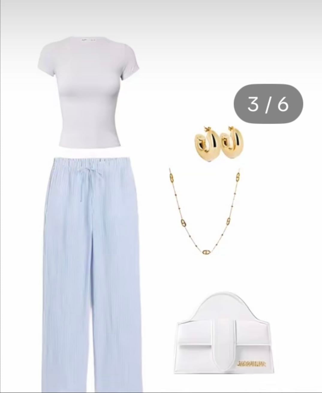 Playera con pantalón azul