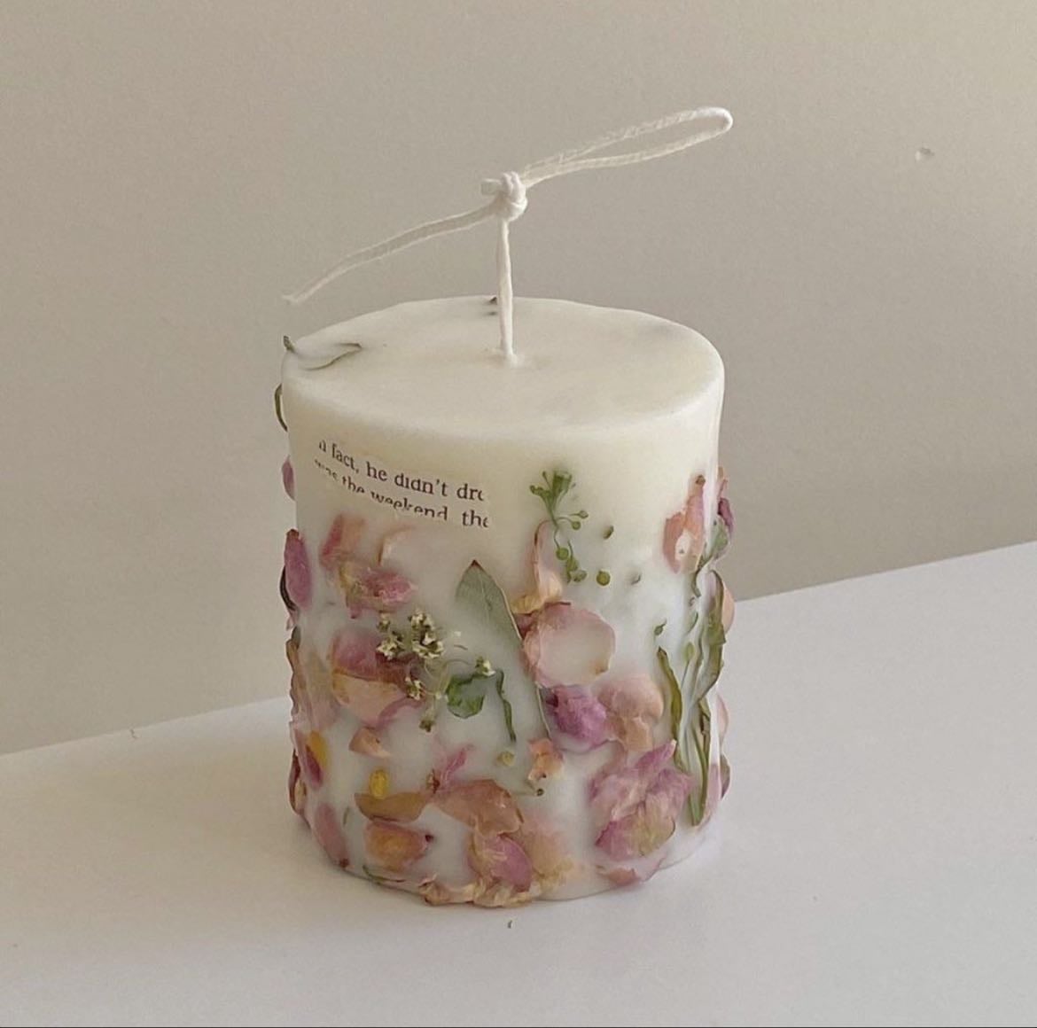 Velas con flores