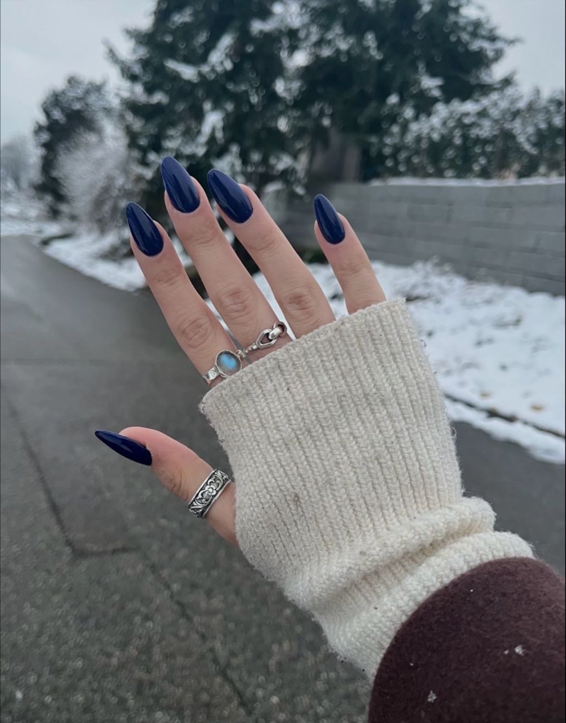 Azul corte almendra