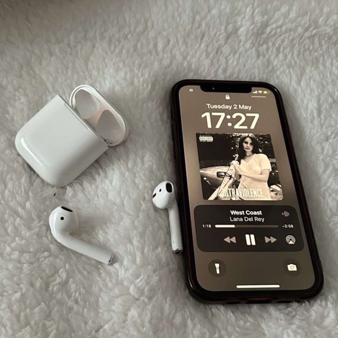 Listening to music