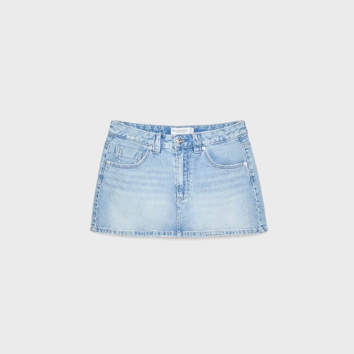 D62 Denim skirt shorts - Stradivarius