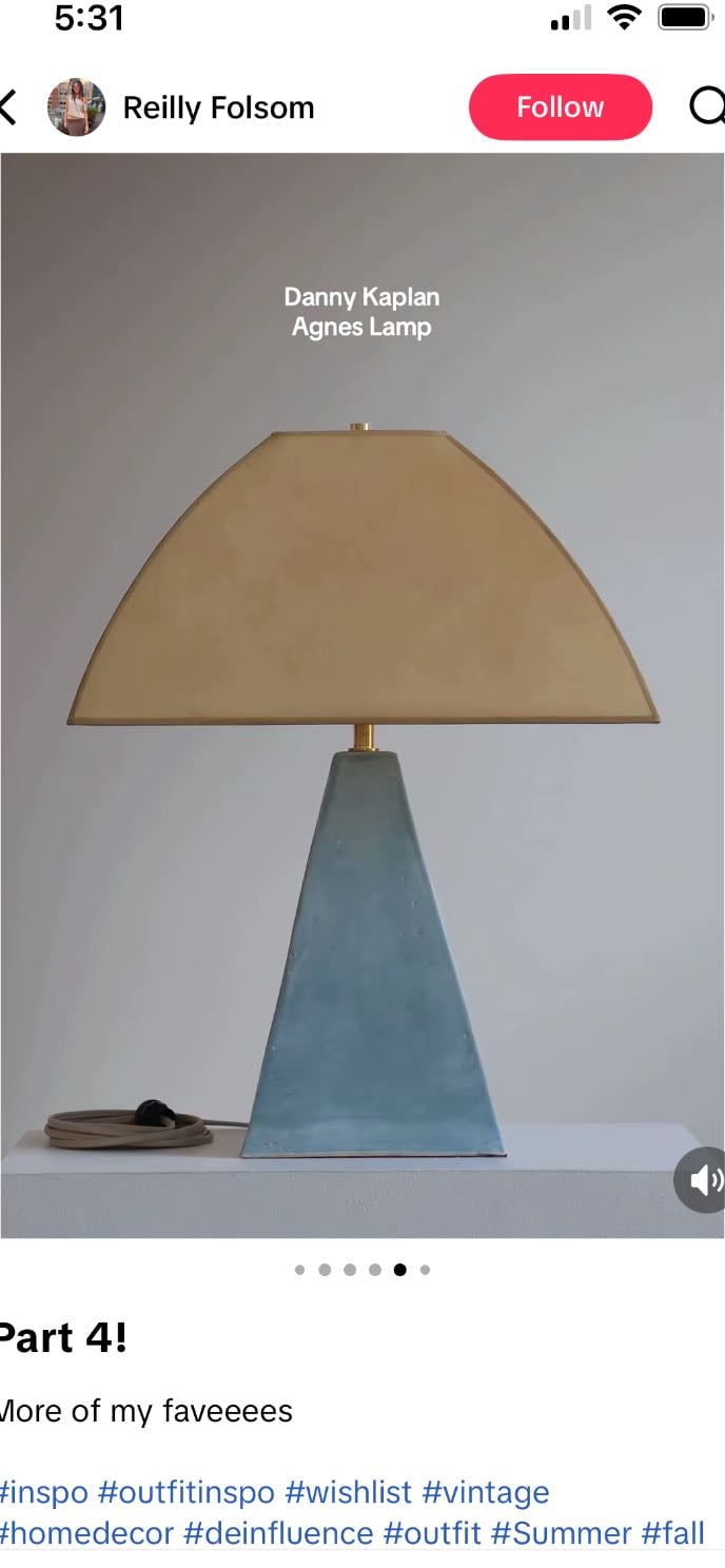 Danny Caplan Agnes Lamp