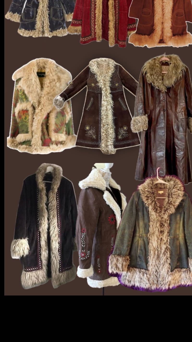 Fur lined coat