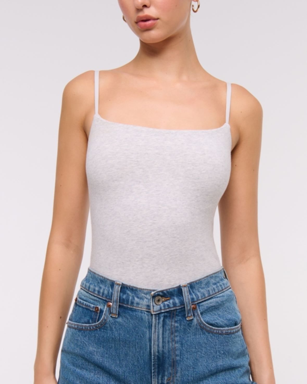 Bra-Free 90s Cami - Abercrombie & fitch - Light gray (s)