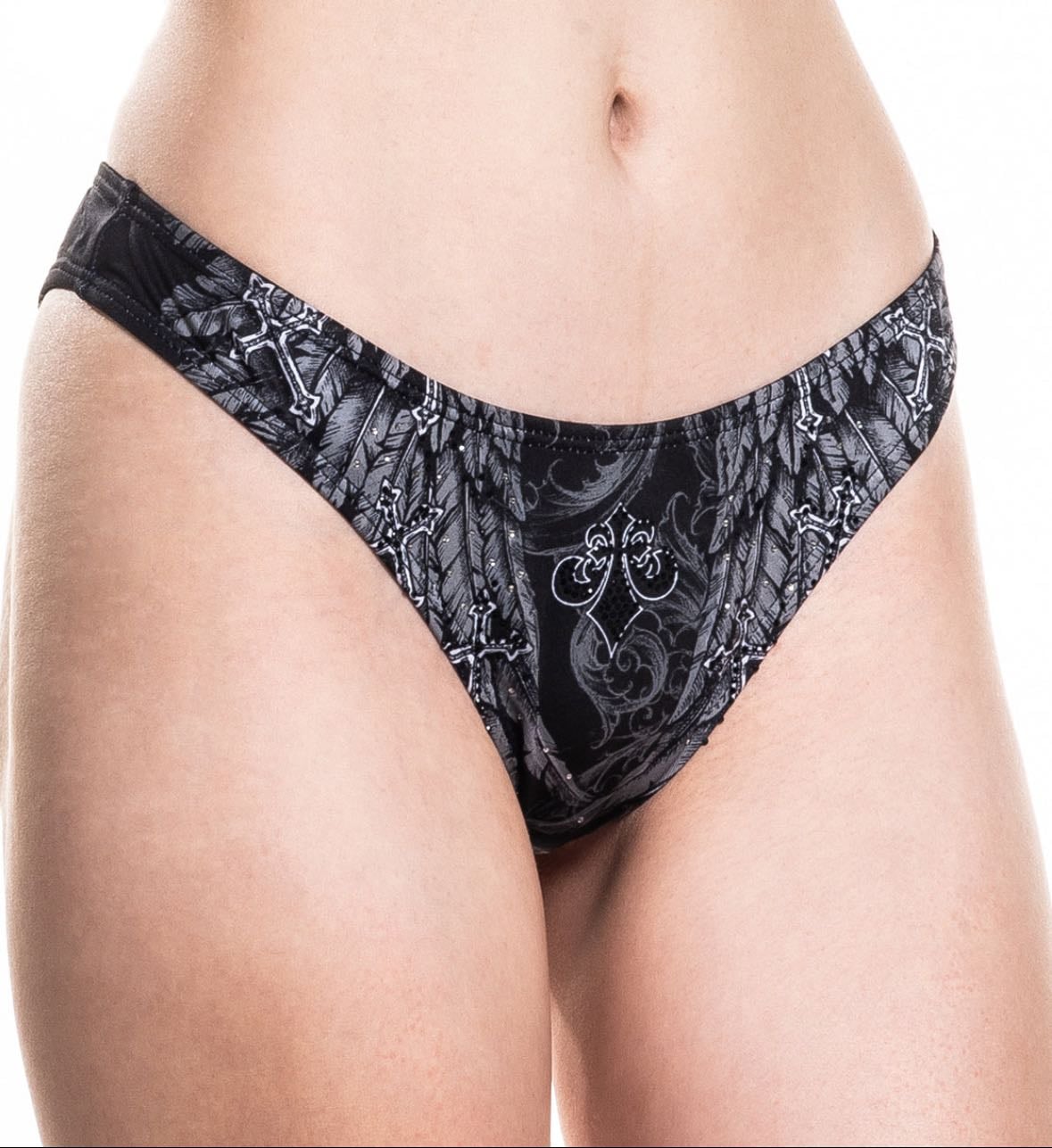WHISPERING THOUGHTS BIKINI BOTTOM - $38.95 | M | Black
