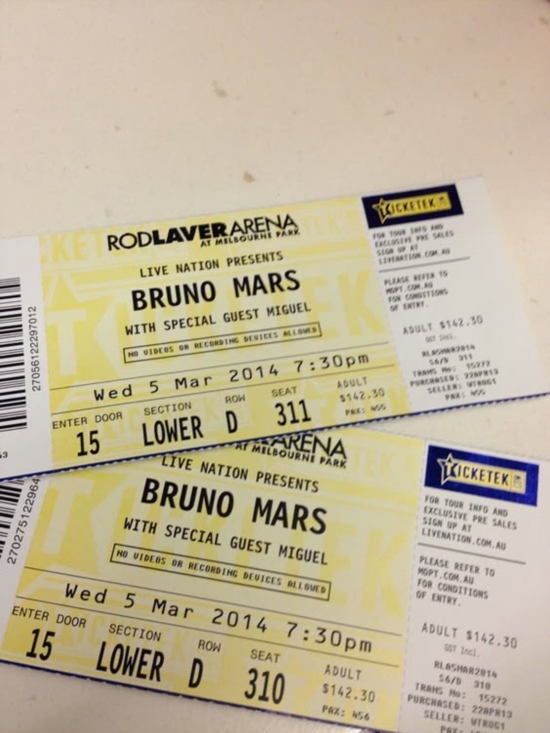 Concert Bruno Mars