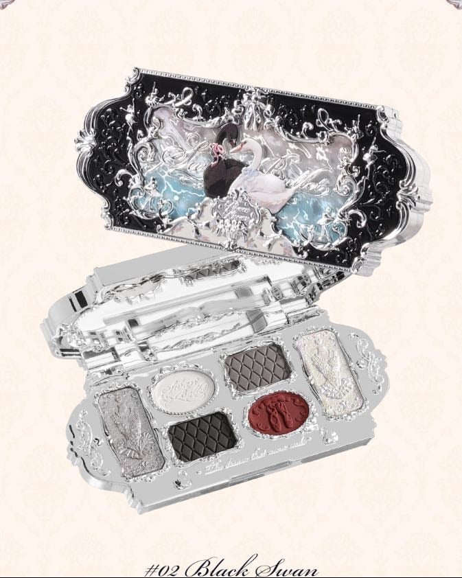 Swan Ballet Six-Color Makeup Palette - 02 Black Swan