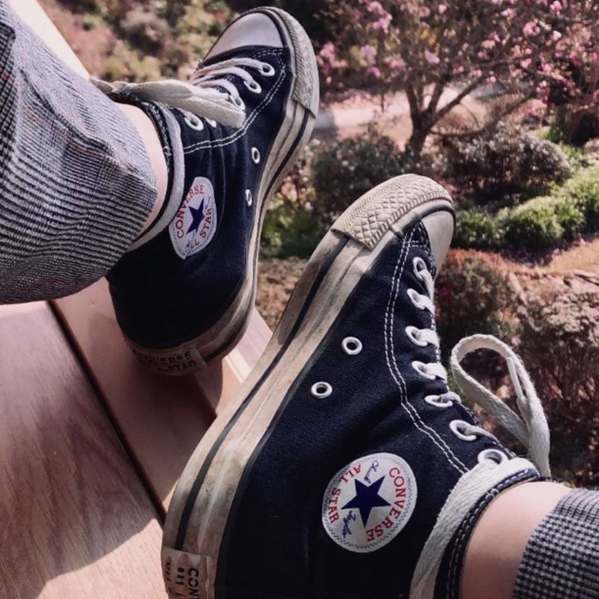 All star preto cano alto