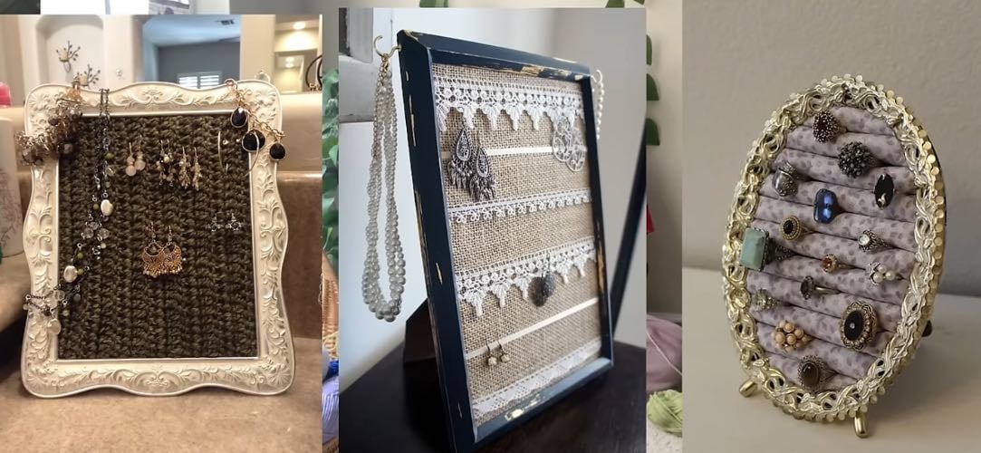 Framed Jewelry Organizer