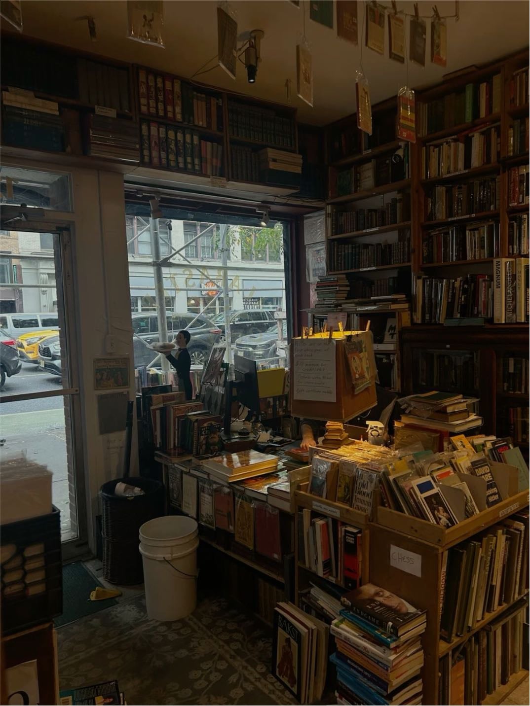Old book stores - preferably owned by single old men named Dorian