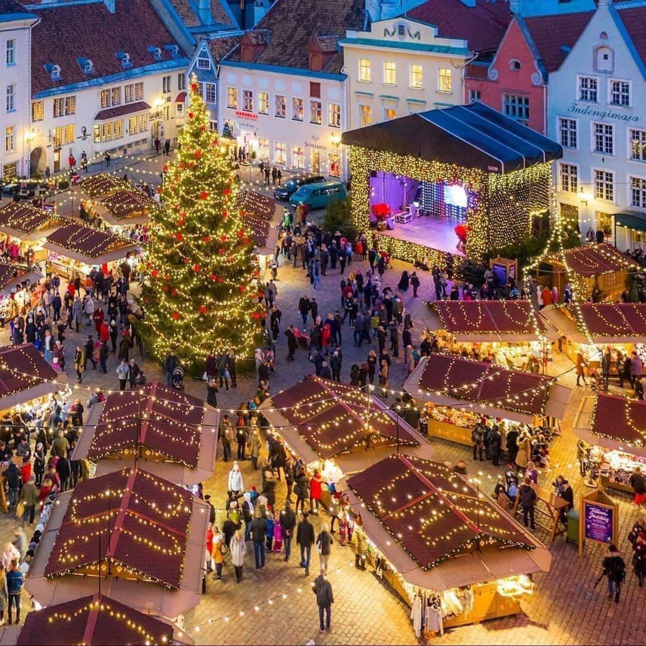 Ir a un mercadillo Navideño en algún pueblito de Europa